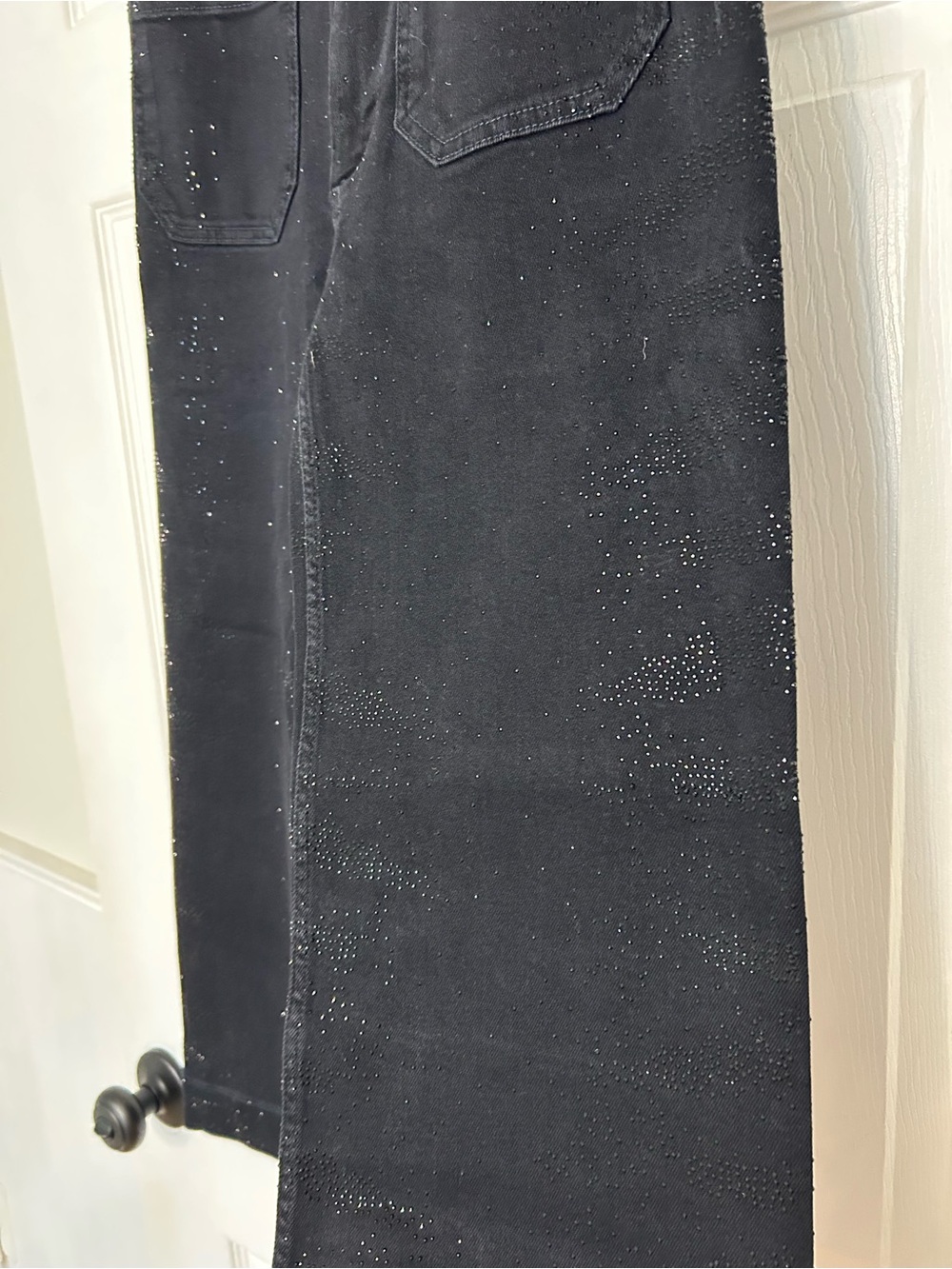 Maeve Colette Sparkle High-Rise Wide-Leg Cropped Jeans - Picture 11 of 16